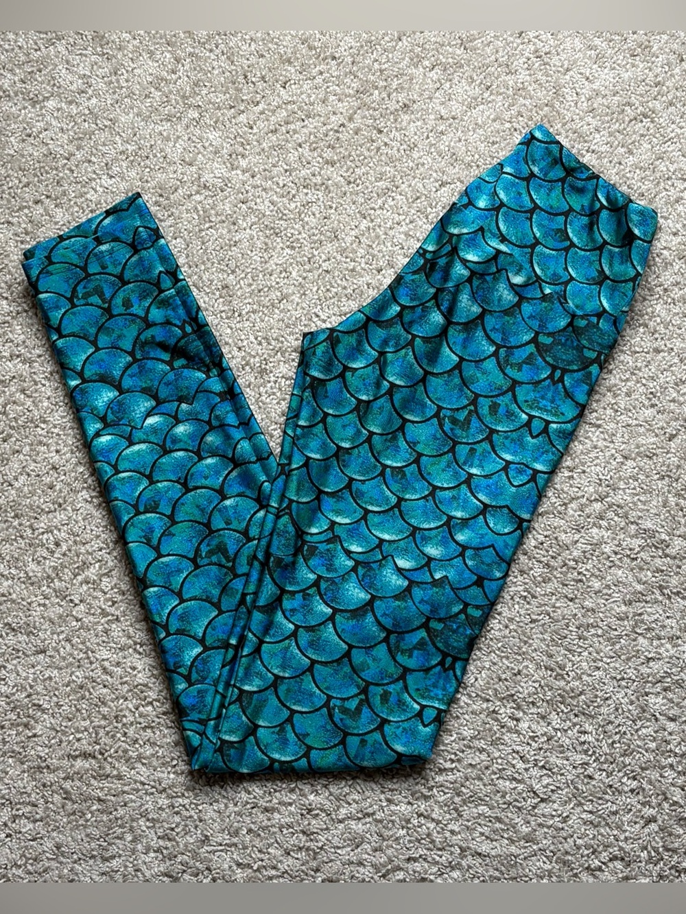 Goldsheep Mermaid Print Leggings
